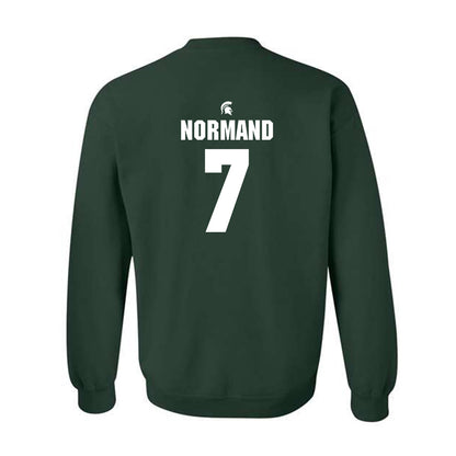 Michigan State - NCAA Men's Basketball : Gehrig Normand - Crewneck Sweatshirt Classic Shersey