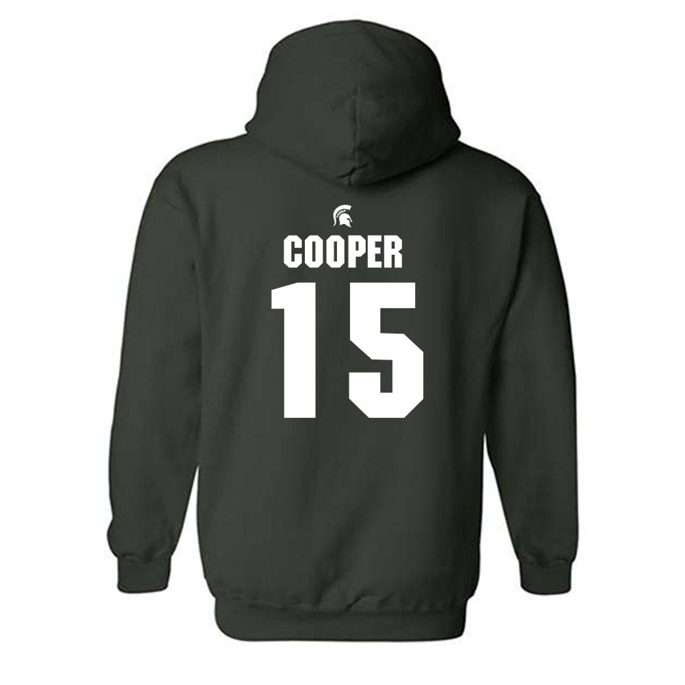 Michigan State - NCAA Men's Basketball : Carson Cooper - Hooded Sweatshirt Classic Shersey
