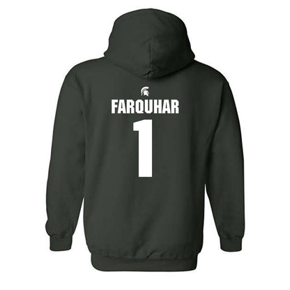 Michigan State - NCAA Baseball : Trent Farquhar - Hooded Sweatshirt Classic Shersey