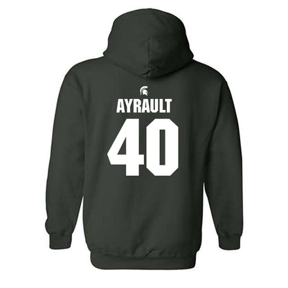 Michigan State - NCAA Women's Basketball : Julia Ayrault - Hooded Sweatshirt Classic Shersey