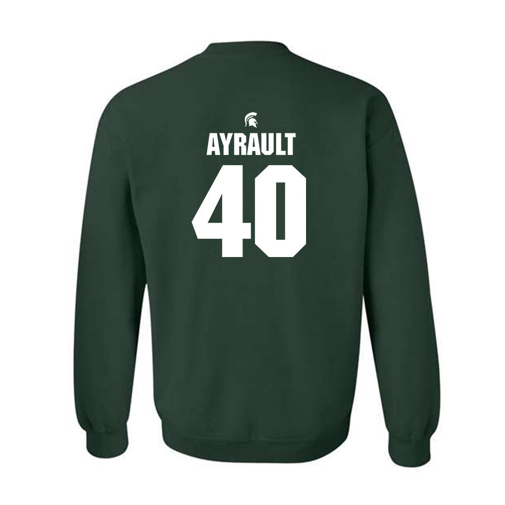 Michigan State - NCAA Women's Basketball : Julia Ayrault - Crewneck Sweatshirt Classic Shersey