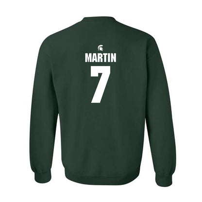 Michigan State - NCAA Baseball : Brian Martin - Crewneck Sweatshirt Classic Shersey