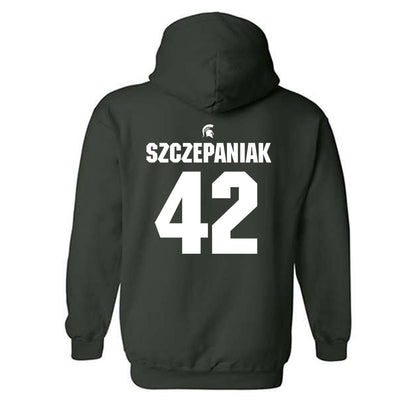 Michigan State - NCAA Baseball : Ryan Szczepaniak - Hooded Sweatshirt Classic Shersey