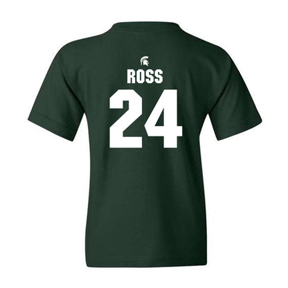 Michigan State - NCAA Women's Basketball : Lauren Ross - Youth T-Shirt Classic Shersey