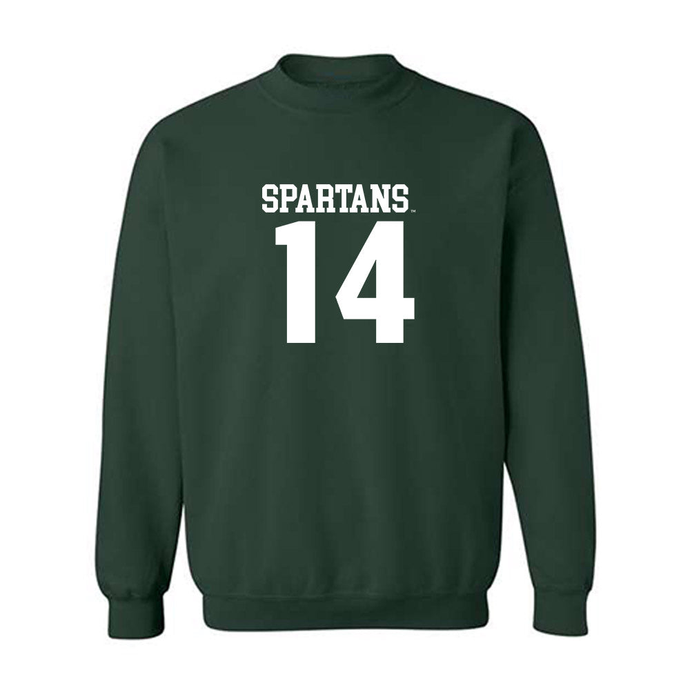 Michigan State - NCAA Men's Basketball : Davis Smith - Crewneck Sweatshirt Classic Shersey