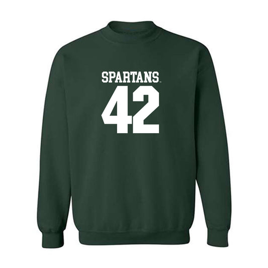 Michigan State - NCAA Baseball : Ryan Szczepaniak - Crewneck Sweatshirt Classic Shersey