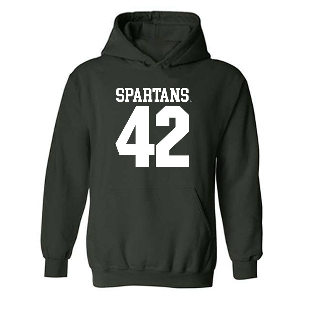 Michigan State - NCAA Baseball : Ryan Szczepaniak - Hooded Sweatshirt Classic Shersey