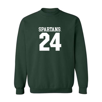 Michigan State - NCAA Women's Basketball : Lauren Ross - Crewneck Sweatshirt Classic Shersey