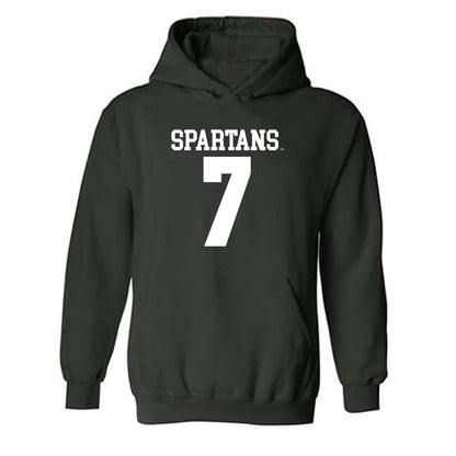 Michigan State - NCAA Men's Basketball : Gehrig Normand - Hooded Sweatshirt Classic Shersey