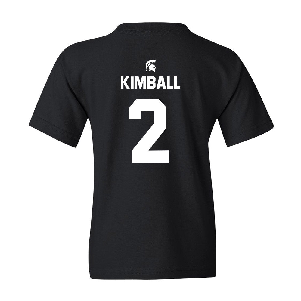 Michigan State - NCAA Women's Basketball : Abbey Kimball - Youth T-Shirt Sports Shersey