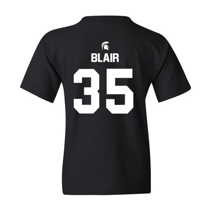 Michigan State - NCAA Women's Basketball : Kennedy Blair - Youth T-Shirt Sports Shersey