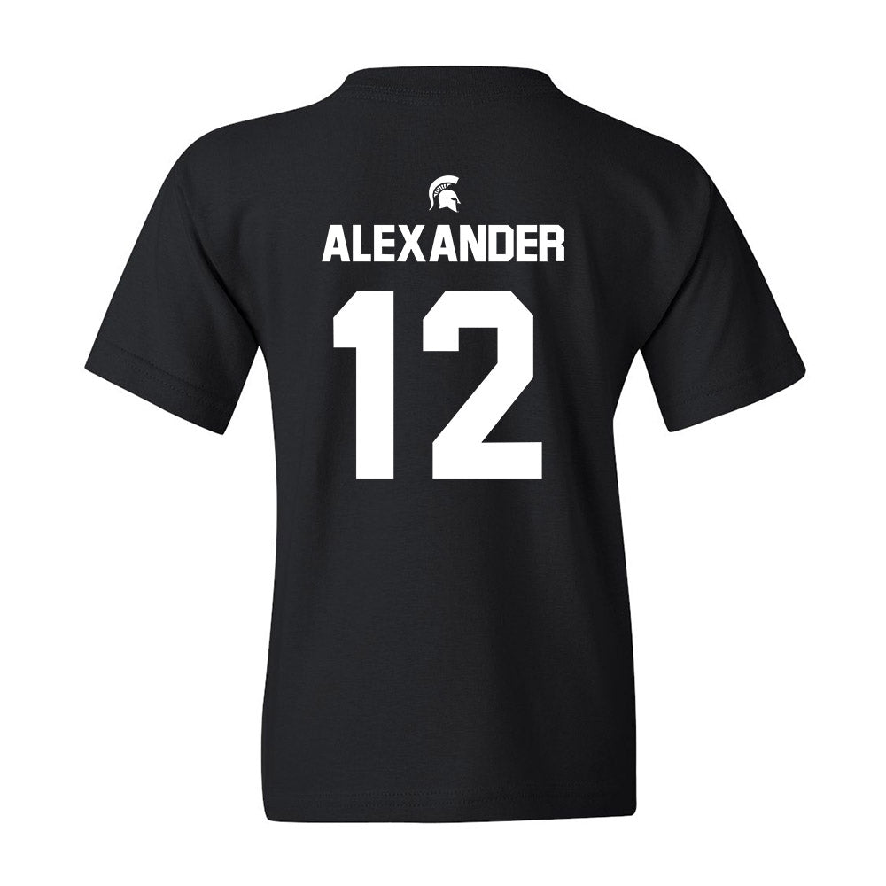 Michigan State - NCAA Women's Basketball : Isaline Alexander - Youth T-Shirt Sports Shersey