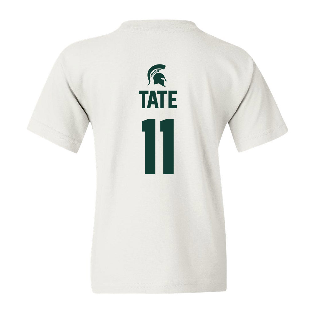 Michigan State - NCAA Women's Basketball : Jocelyn Tate - Youth T-Shirt Sports Shersey