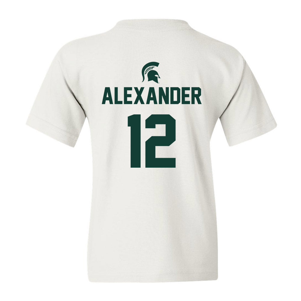 Michigan State - NCAA Women's Basketball : Isaline Alexander - Youth T-Shirt Sports Shersey