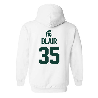 Michigan State - NCAA Women's Basketball : Kennedy Blair - Hooded Sweatshirt Sports Shersey