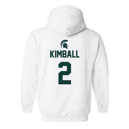 Michigan State - NCAA Women's Basketball : Abbey Kimball - Hooded Sweatshirt Sports Shersey