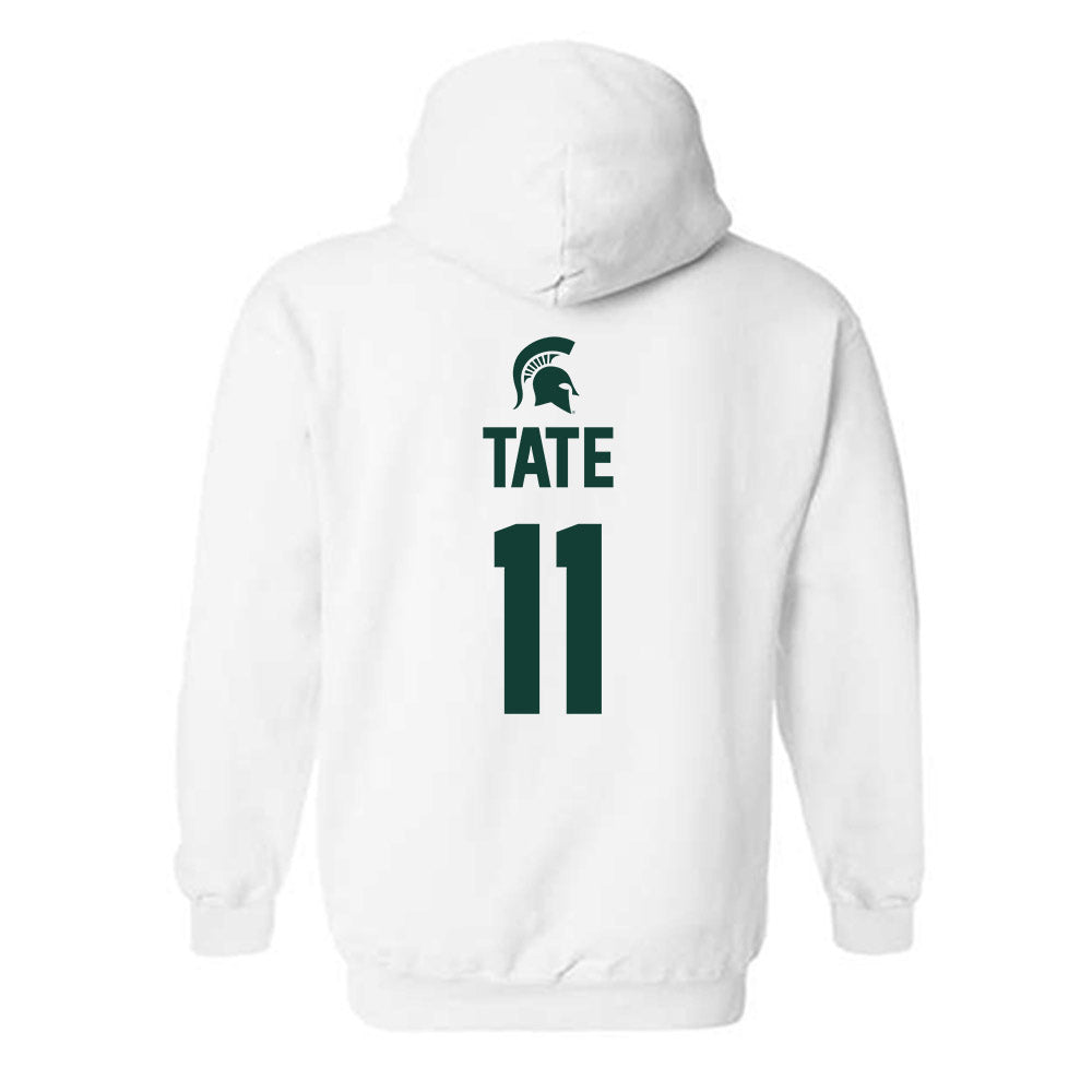 Michigan State - NCAA Women's Basketball : Jocelyn Tate - Hooded Sweatshirt Sports Shersey