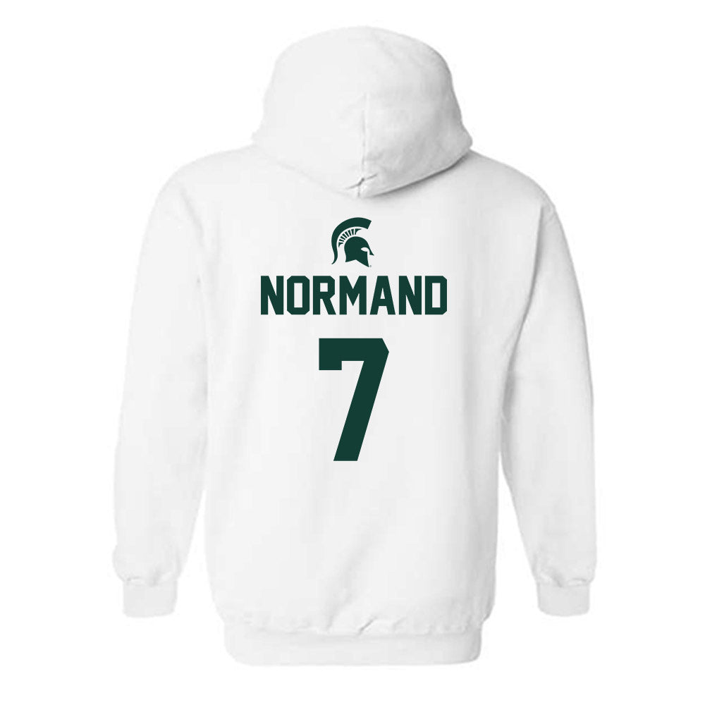 Michigan State - NCAA Men's Basketball : Gehrig Normand - Hooded Sweatshirt Sports Shersey