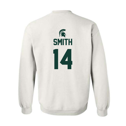 Michigan State - NCAA Men's Basketball : Davis Smith - Crewneck Sweatshirt Sports Shersey