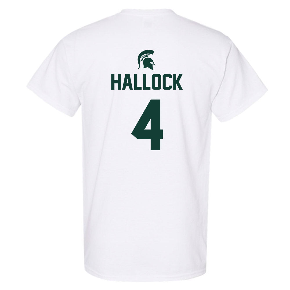 Michigan State - NCAA Women's Basketball : Theryn Hallock - T-Shirt Sports Shersey