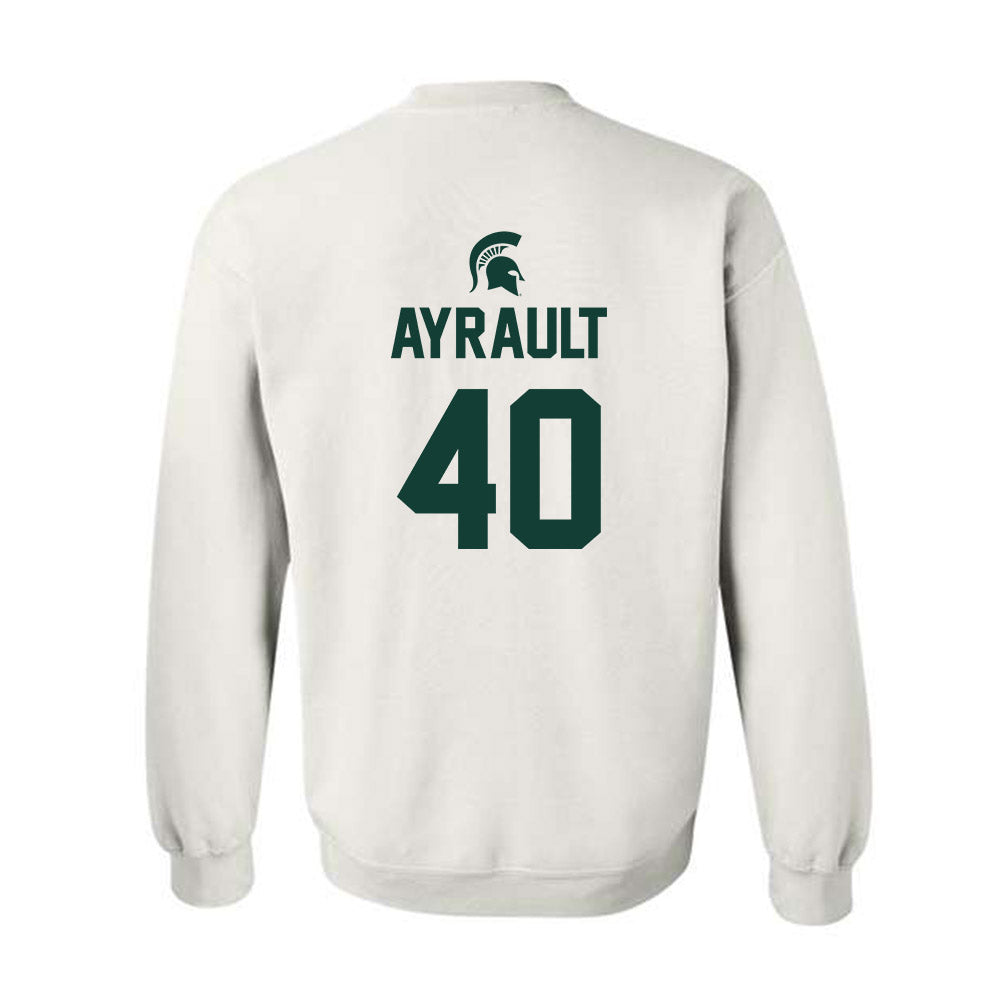 Michigan State - NCAA Women's Basketball : Julia Ayrault - Crewneck Sweatshirt Sports Shersey