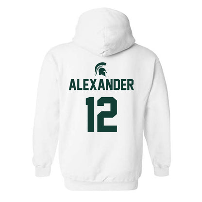 Michigan State - NCAA Women's Basketball : Isaline Alexander - Hooded Sweatshirt Sports Shersey