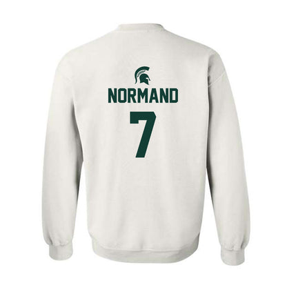 Michigan State - NCAA Men's Basketball : Gehrig Normand - Crewneck Sweatshirt Sports Shersey