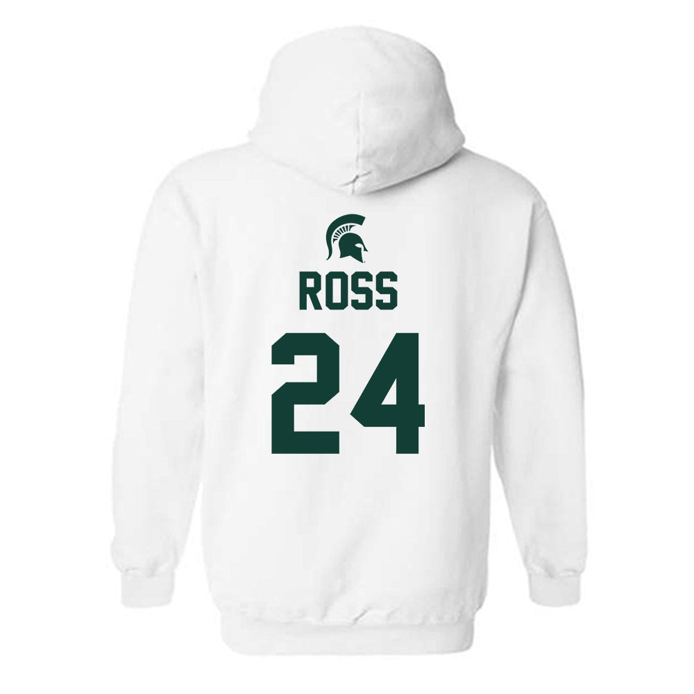 Michigan State - NCAA Women's Basketball : Lauren Ross - Hooded Sweatshirt Sports Shersey