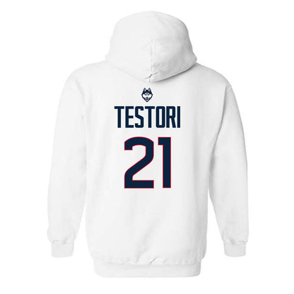 UConn - NCAA Men's Soccer : Scott Testori - Hooded Sweatshirt Sports Shersey