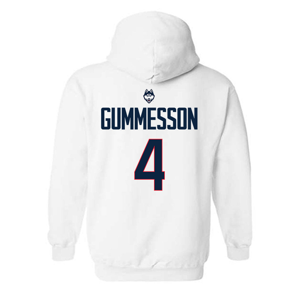 UConn - NCAA Men's Soccer : Max Gummesson - Hooded Sweatshirt Sports Shersey