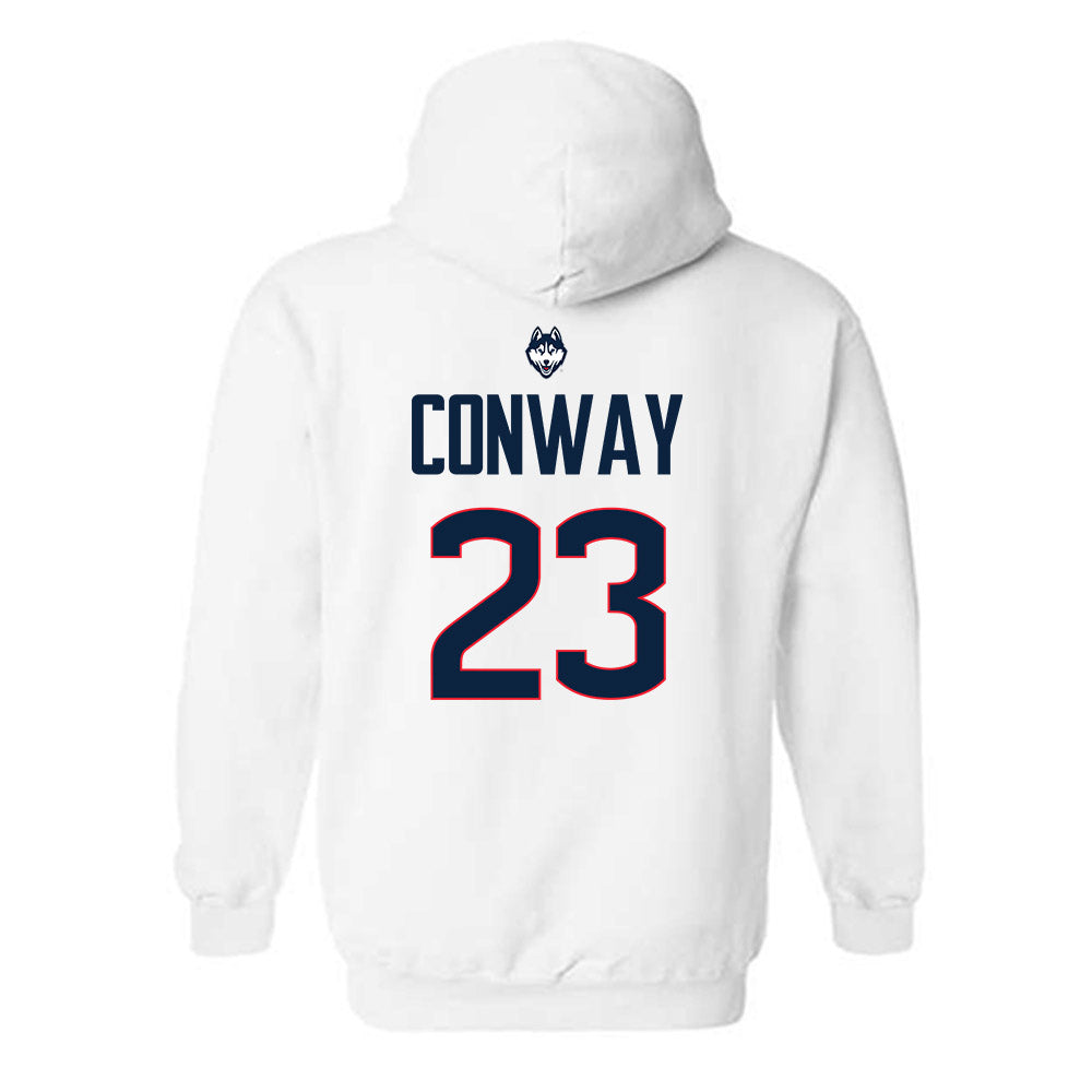 UConn - NCAA Men's Soccer : Eli Conway - Hooded Sweatshirt Sports Shersey