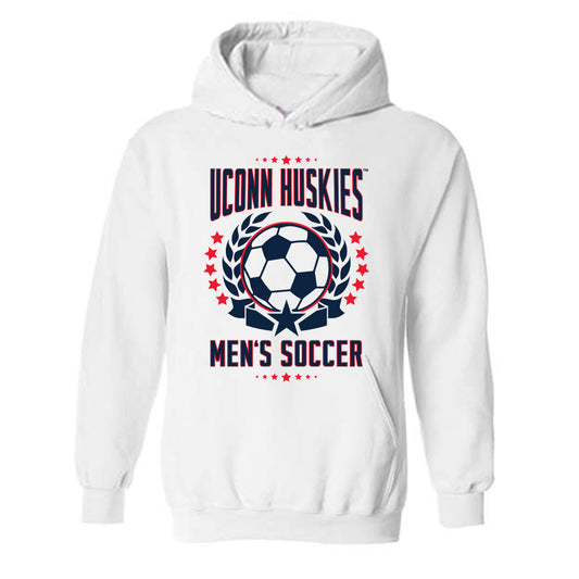 UConn - NCAA Men's Soccer : Adil Iggoute - Hooded Sweatshirt Sports Shersey
