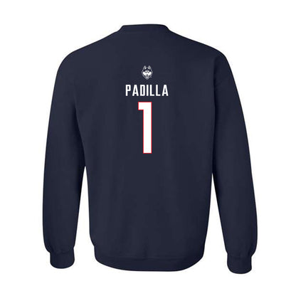 UConn - NCAA Baseball : Bryan Padilla - Crewneck Sweatshirt Sports Shersey