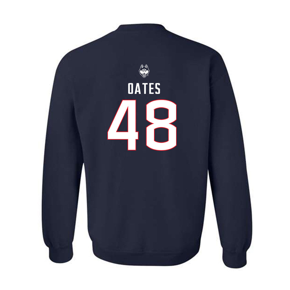 UConn - NCAA Baseball : Michael Oates - Crewneck Sweatshirt Sports Shersey