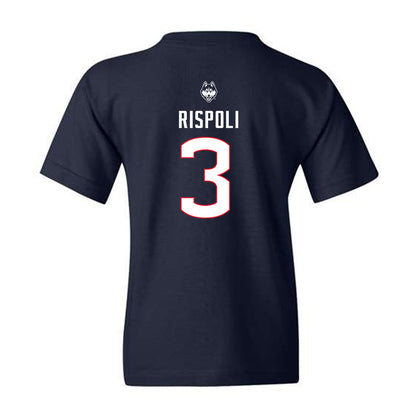 UConn - NCAA Baseball : Robert Rispoli - Youth T-Shirt Sports Shersey