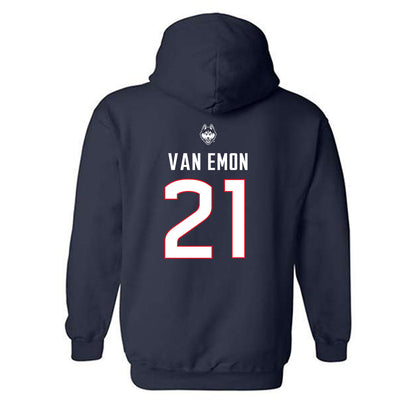 UConn - NCAA Baseball : Gabe Van Emon - Hooded Sweatshirt Sports Shersey