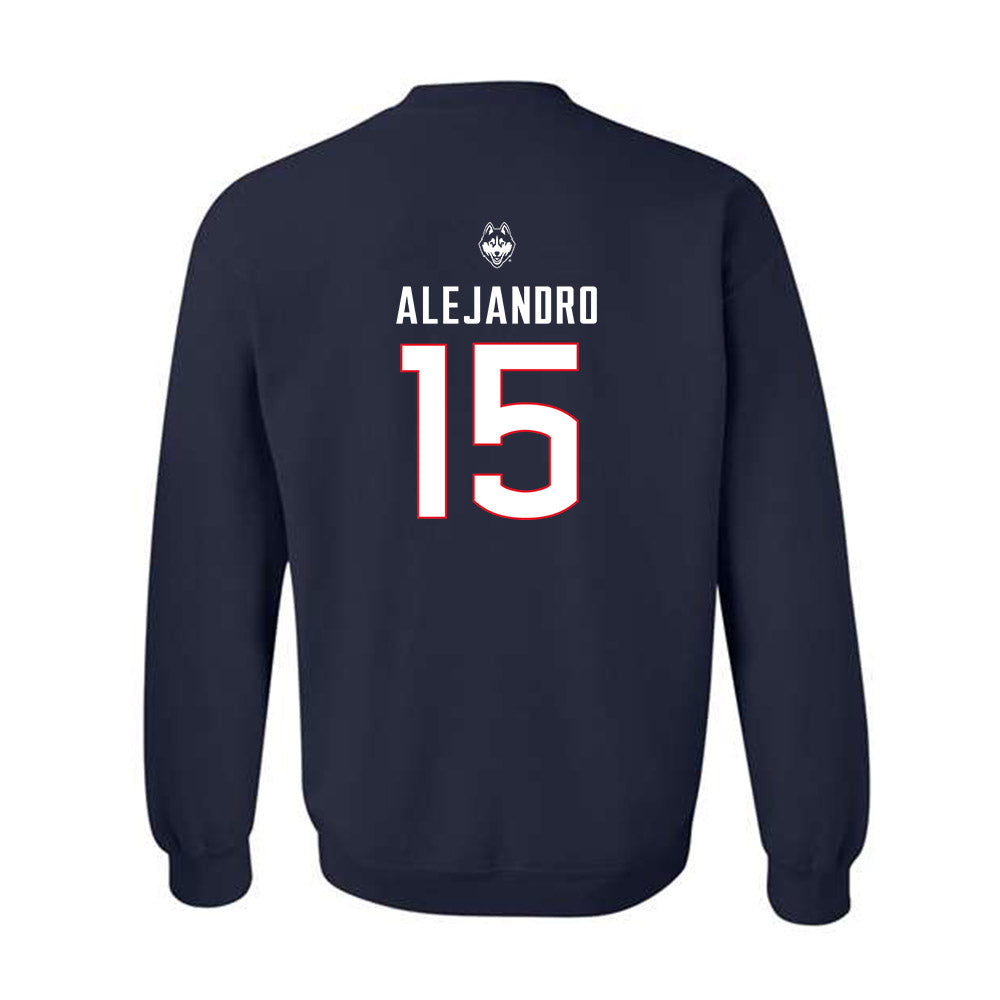 UConn - NCAA Baseball : Hector Alejandro - Crewneck Sweatshirt Sports Shersey