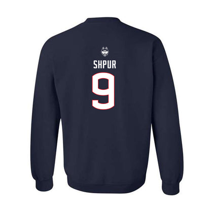 UConn - NCAA Baseball : Caleb Shpur - Crewneck Sweatshirt Sports Shersey