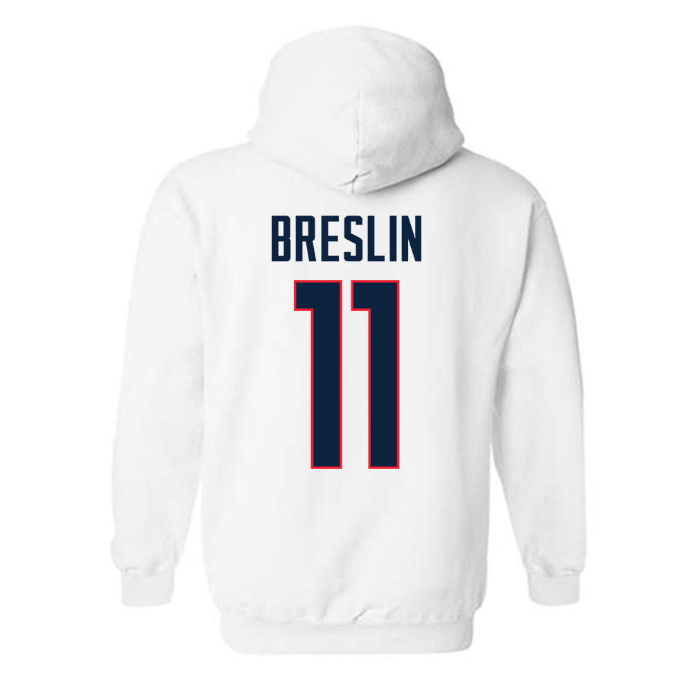 UConn - NCAA Softball : Kaitlyn Breslin - Hooded Sweatshirt Sports Shersey