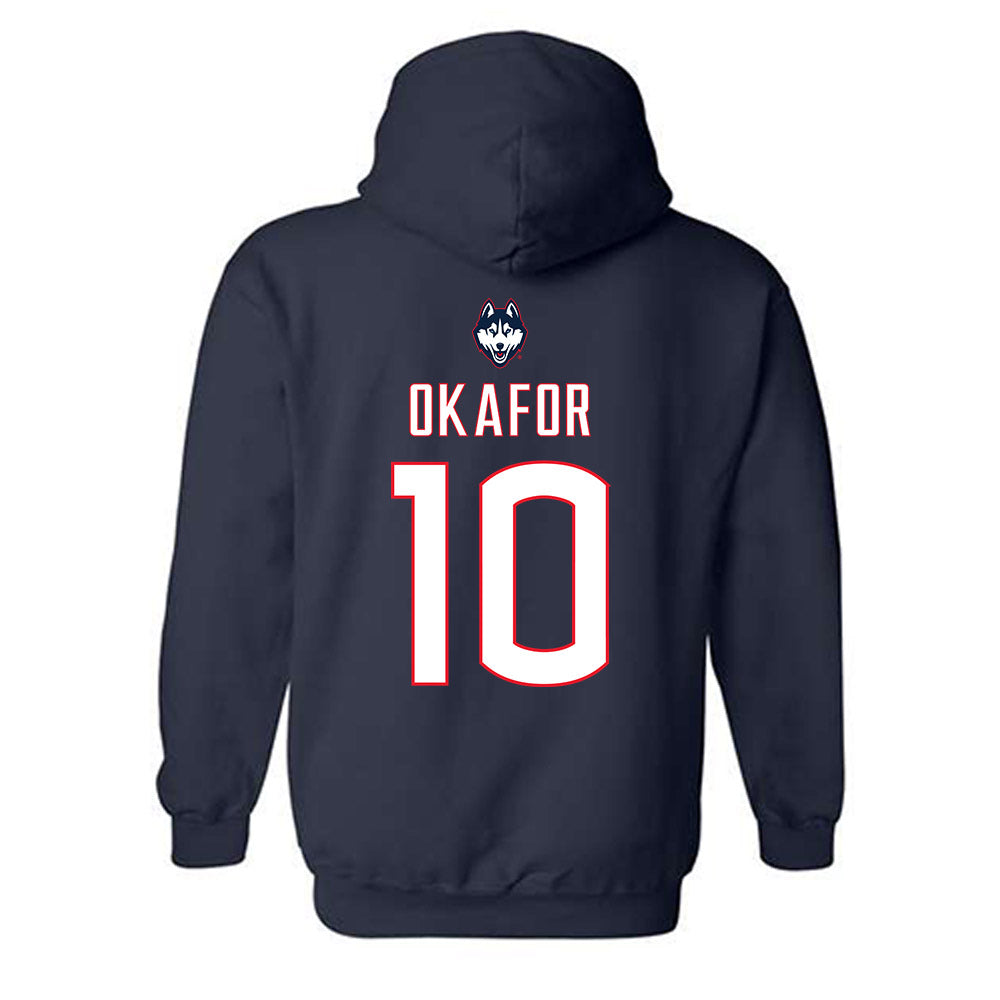 UConn - NCAA Women's Soccer : Chioma Okafor - Hooded Sweatshirt Sports Shersey