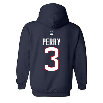 UConn - NCAA Women's Volleyball : Jessica Perry - Hooded Sweatshirt Sports Shersey