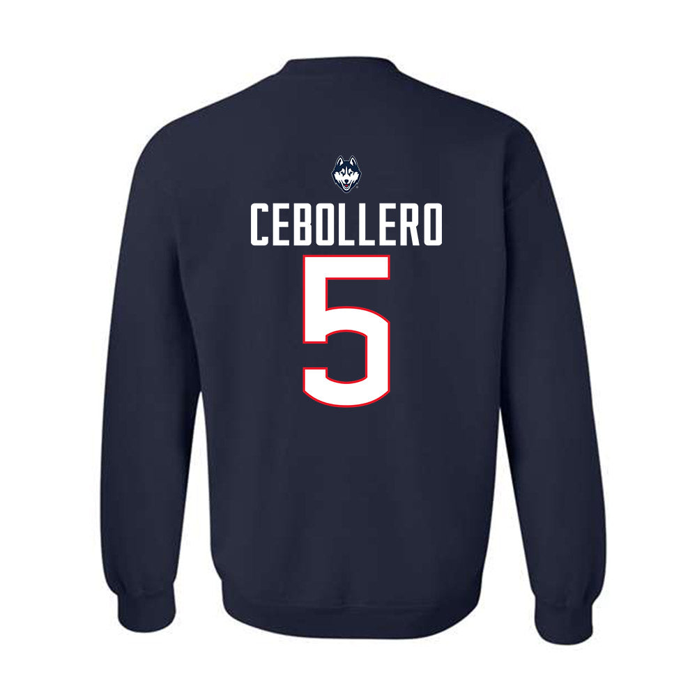 UConn - NCAA Women's Volleyball : Ayva Cebollero - Crewneck Sweatshirt Sports Shersey