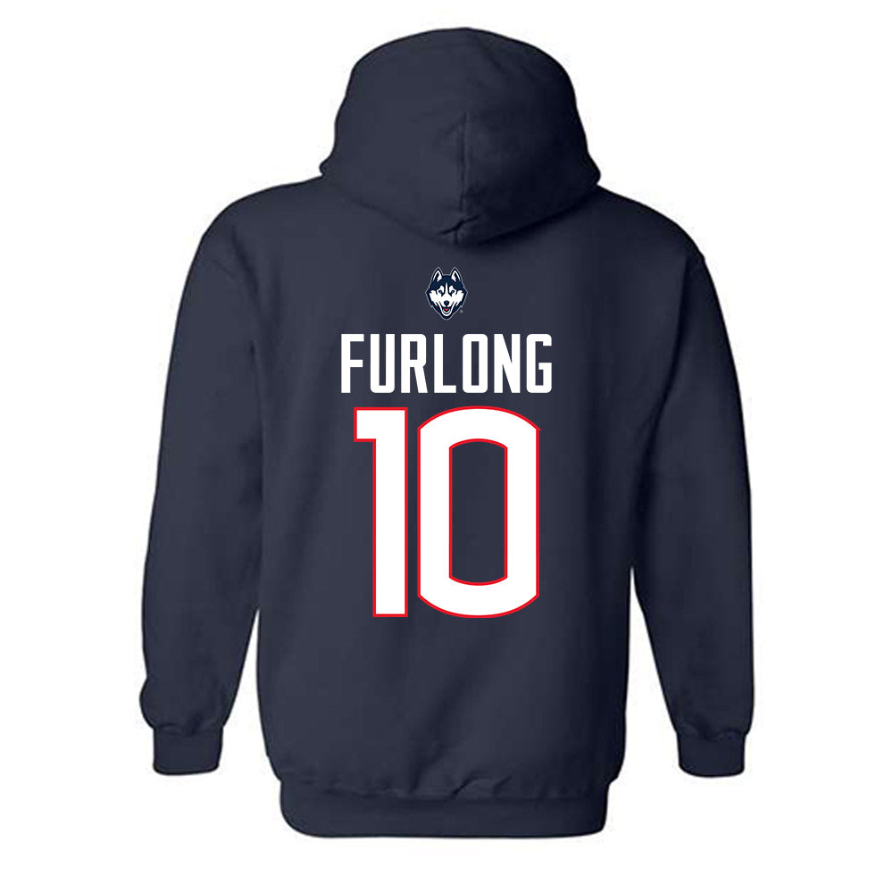 UConn - NCAA Women's Volleyball : Carly Furlong - Hooded Sweatshirt Sports Shersey