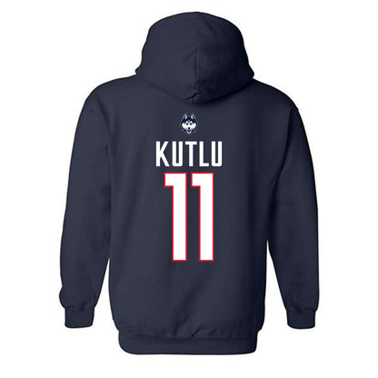 UConn - NCAA Women's Volleyball : Doga Kutlu - Hooded Sweatshirt Sports Shersey