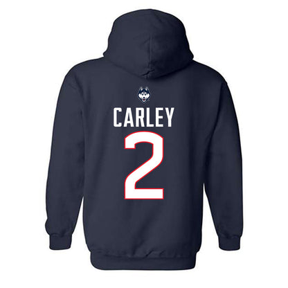 UConn - NCAA Women's Volleyball : Maggie Carley - Hooded Sweatshirt Sports Shersey