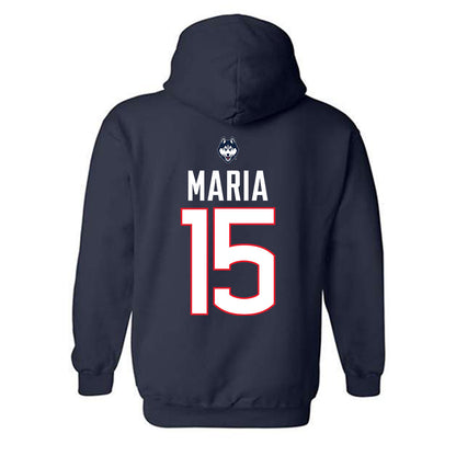 UConn - NCAA Women's Volleyball : Grace Maria - Hooded Sweatshirt Sports Shersey