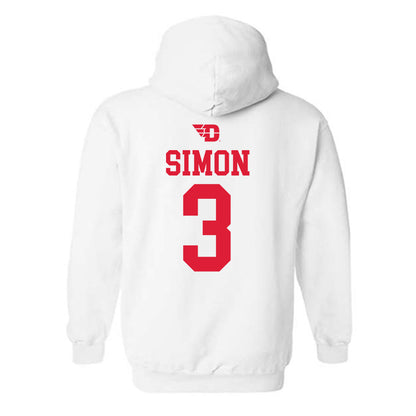 Dayton - NCAA Men's Basketball : Jaiun Simon - Hooded Sweatshirt Sports Shersey
