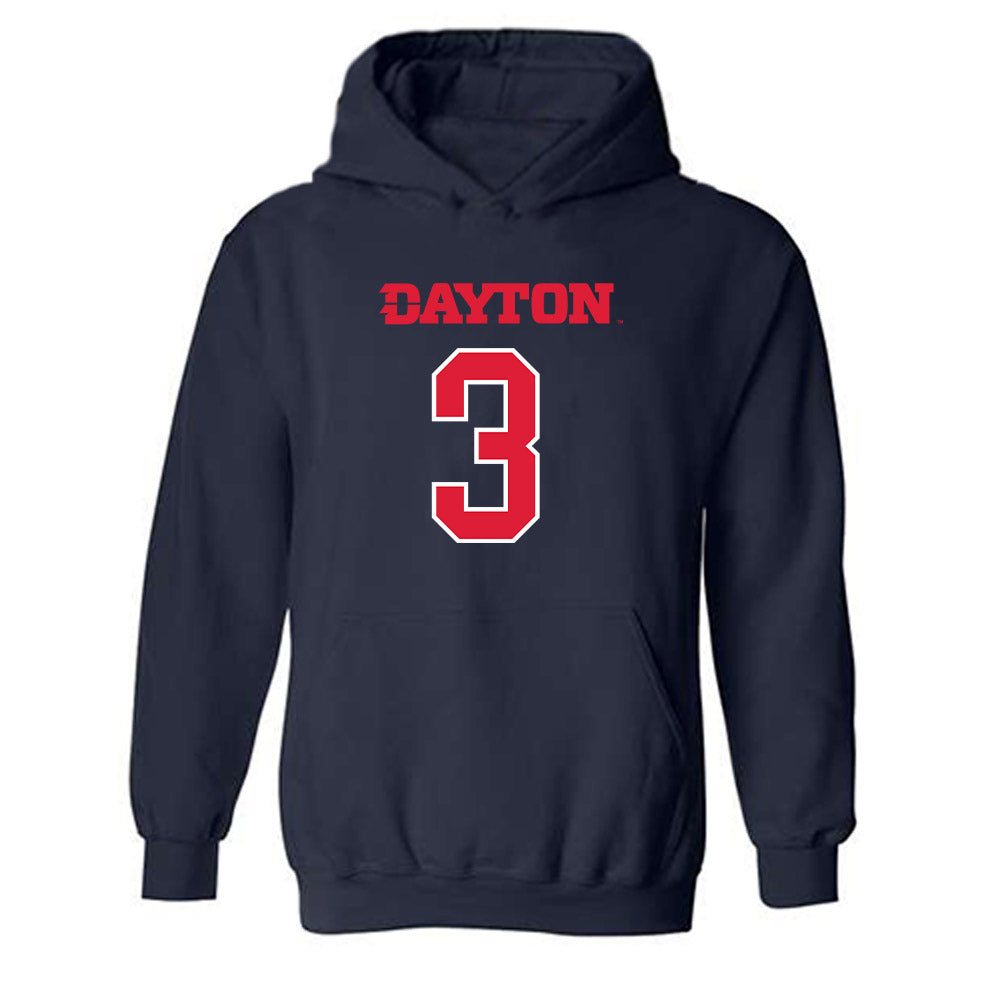 Dayton - NCAA Men's Basketball : Jaiun Simon - Hooded Sweatshirt Generic Shersey