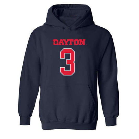 Dayton - NCAA Men's Basketball : Jaiun Simon - Hooded Sweatshirt Generic Shersey