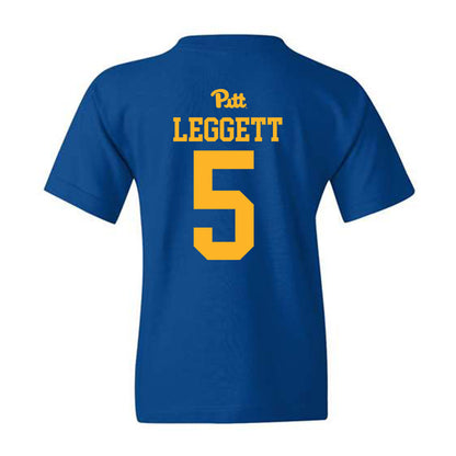 Pittsburgh - NCAA Men's Basketball : Ishmael Leggett - Youth T-Shirt Sports Shersey